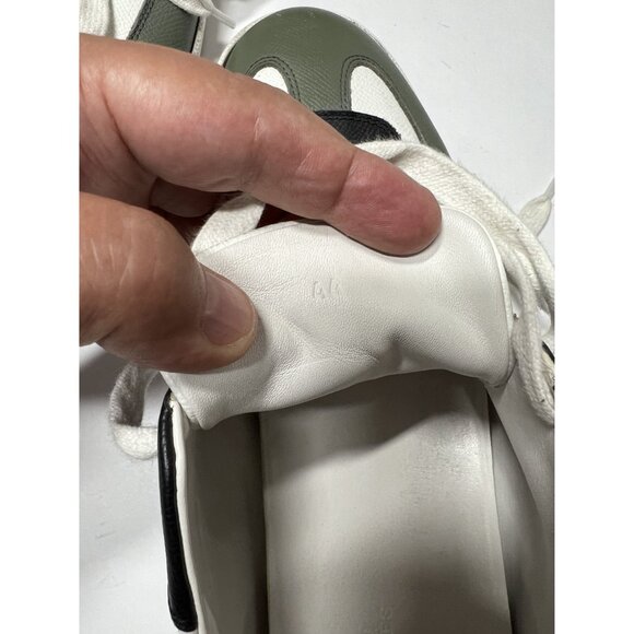 Hermes Boomerang Sneakers in White/Green - Picture 9 of 10